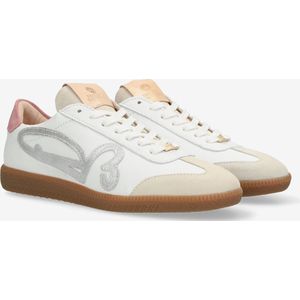 Fred De La Bretoniere Sneaker Pearl White/Pink - Maat 37