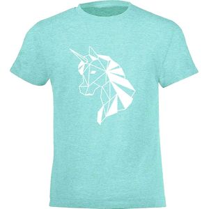 Be Friends T-Shirt - Unicorn - Vrouwen - Mint groen - Maat M