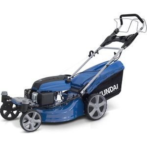 HYUNDAI benzine grasmaaier - 51cm maaibreedte - 4-takt 196cc motor - elektrische start - zelfrijdend / zelftrekkend - opvangbak 65 liter - geschikt voor >c.1.200m2 - ZERO-turn wielen