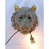 Karé Design - Wandlamp - Dierenlamp Gouden Tijger