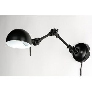 Lumidora Wandlamp 72273 - E14 - Zwart - Metaal