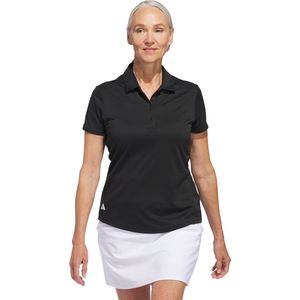 adidas Performance Solid Performance Poloshirt met Korte Mouwen - Dames - Zwart- 2XL