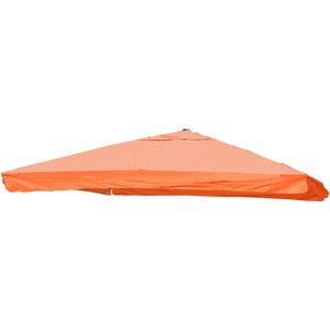 Vervangende hoes voor zweefparasol MCW-A96 met klep, parasolhoes, 3x3m (Ø4.24m) polyester 3kg ~ terracotta