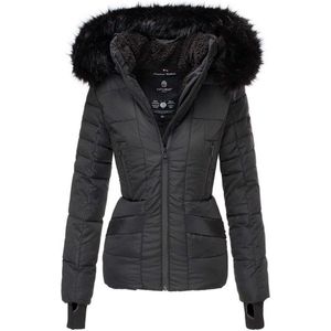 Gewatteerd & Winddicht Navahoo Adele - Winterjas Dames - Volwassen - Capuchon - zwart - XXL