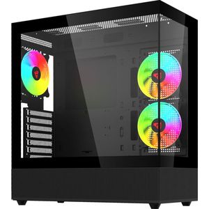 Savio SIGMA X1 computerbehuizing Midi Tower Zwart