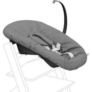 Tripp Trapp Newborn Set, Anthracite - Verander Tripp Trapp stoel in een kinderzitje voor pasgeborenen tot 9 kg - Gezellig, veilig en eenvoudig te gebruiken - Compatibel met Tripp Trapp-modellen na mei 2003