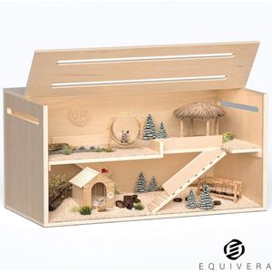 Equivera Hamsterkooi - Hamster - Hamster Kooi - Kooi voor Hamster - Hamster Huisje - Hamsterhuisje