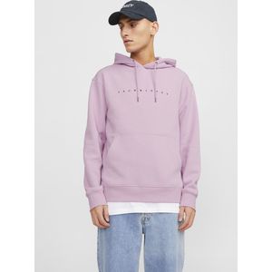 Jack & Jones Trui Jjestar Jj Sweat Hood Noos 12233972 Pink Nectar Mannen Maat - XL