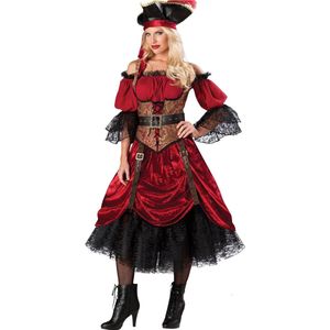 Deluxe piraten kostuum voor dames  - Verkleedkleding - Small