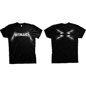 Metallica - Spiked Heren T-shirt - M - Zwart