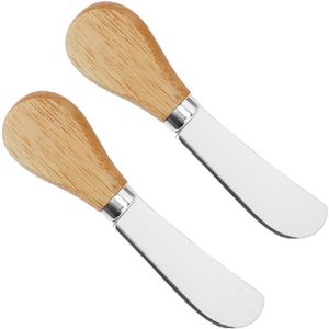 8 stuks brede boterstrijkers met rechte rand van roestvrij staal voor het schilderen van room en kaas 125 cm