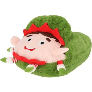 Apollo - Grote Voetenwarmer - Giant Home Slipper - Kerst Elf - Groen - One size