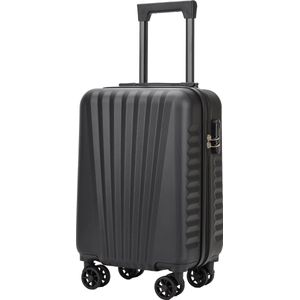Leonardo Handbagage Koffer - Trolley Handbagage Lichtgewicht - 51 x 21 x 31,5 cm - 30L - Zwart