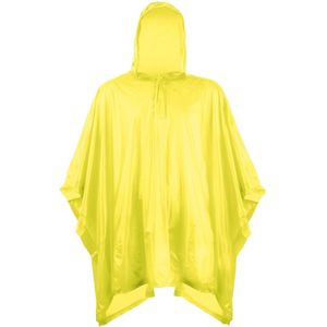 Eenvoudige gele kinder regenponcho