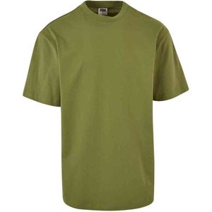 Urban Classics - Organic Tall Heren T-shirt - XL - Olijfgroen