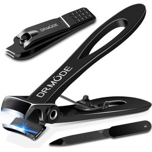 Nagelknipper voor dikke nagels - Nagelknipper met brede kaakopening Nagelknipper Roestvrijstalen vingernagel en professionele teennagelknipper met vingernagelvijl voor mannen en vrouwen Grote set