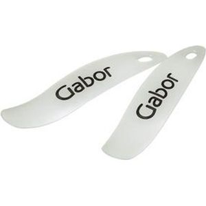 Ergonomische schoenlepel met de merknaam Gabor - transparant / melkwit
