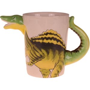 Beker - Dinosaurus Spinosaurus Groen/Grijs - Keramiek - 350ml