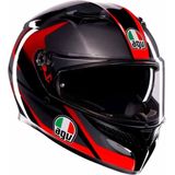 AGV K3 E2206 Mplk Striga Black Grey Red L - Maat L - Helm