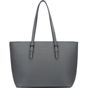 Eleganci - Dames Tassen - Shopper - Tas met rits - Schoudertas - Handtas - Schooltas - Werktas - geschikt voor A4 - Grijs