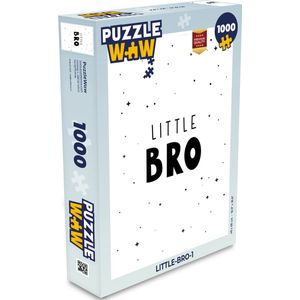 Puzzel Spreuken - Kind - Jongens - Little bro - Quotes - Legpuzzel - Puzzel 1000 stukjes volwassenen