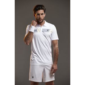 Drop Shot padel polo Koa Juan Martin Diaz (JMD) - wit