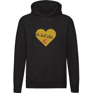 Du Bist Alles Hoodie | Jij bent Alles | Liefde | Valentijnsdag | Verliefd | Verloving | Huwelijk | Huwelijksaanzoek | Peter Maffay | Trui | Unisex