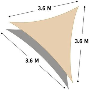 Vdm Parasol - Schaduwdoek 360 x 360 x 360 cm wit