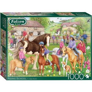 Jumbo - Falcon - Riding School - 1000 stukjes puzzel - Legpuzzel