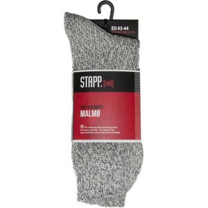 3-Pack Stapp Klassieke Noorse Wollen Sokken Malmo RED 26303-260 - Unisex - Grijs - Maat 46-47