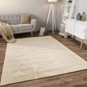 Paco Home Vloerkleed Woonkamer Laagpolig Patroon Scandinavisch Boho Patroon Geometrisch 160x220 cm