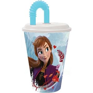 Disney Frozen bioscoop beker met Rietje - 430 ml.