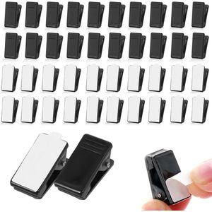Allecto Plus - Set van 40 kleine mini-klemmen voor thuis- en kantoordecoratie met zelfhechtende clips