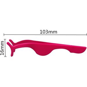 Roze plastic valse wimper tang. Bevestig en verwijder eenvoudig nepwimpers.