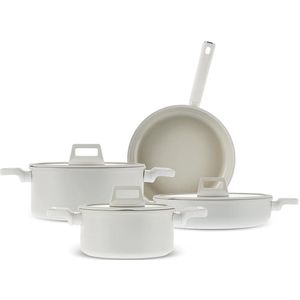 Karaca Valenti Ceramica - 7-delige Kookset – PFAS-vrij – Anti-aanbak – Inductie geschikt