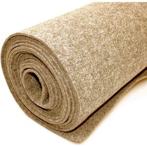 MGM Trading - Vilt bekleed tapijt - Beige - 200 X 500 CM