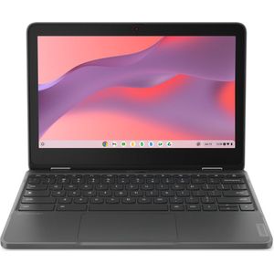 Lenovo 300e Yoga Chromebook Gen 4 MediaTek Kompanio 520 29,5 cm (11.6"") Touchscreen HD 4 GB LPDDR4x-SDRAM 32 GB eMMC Wi-Fi 6 (802.11ax) ChromeOS Belgisch Grijs