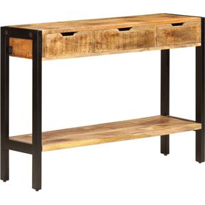 vidaXL Dressoir met 3 lades 110x35x75 cm massief mangohout