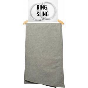 Pure Baby Love ring sling Dark Grey - ringsling - Draagdoek - Grijs