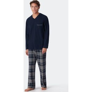 Schiesser Schlafanzug lang Heren Pyjamaset - Maat S