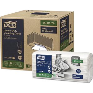 Tork Biobased heavy-duty reinigingsdoek, W4, 105 vellen, pak van 4 stuks