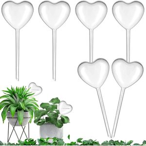 6 stuks grote bewateringsballen - 25 x 10 cm hartplanten bewateringsballen potplanten zelfwater gevende PVC bewateringsballen waterdispenser voor planten op vakantie voor gedoseerde bewatering
