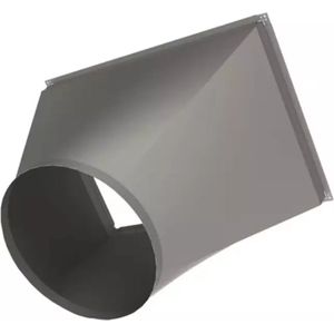 Rond op rechthoekig verloop B=400 mm x H=300 mm