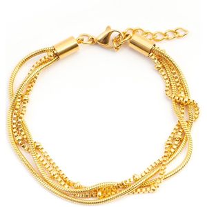 iXXXi Jewelry Bracelet Snake Knot Goudkleurig 17-20cm