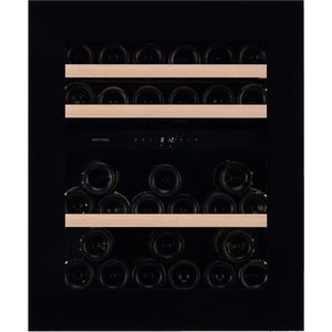 Wine Klima D33-SV78-PUSH - Wijnklimaatkast - Inbouw - 2 Zones - 33 flessen