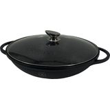 Kookkunst Holland wokpan met glazen deksel Ã˜ 32 cm - inductie - PFOA vrij
