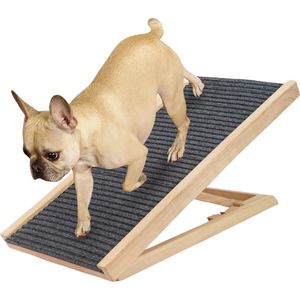VidaXL Hondenloopplank 120x30 cm Massief Vurenhout Grijs, Hondenloopplank Voor Hond