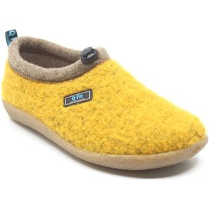 Q-Fit, CATO, 3567.5.020 Yellow, Gele pantoffel met uitneembaar voetbed