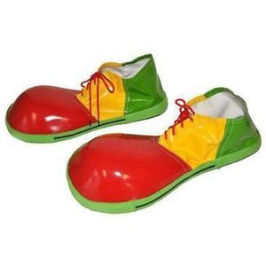 Clowns schoenen rood/geel/groen