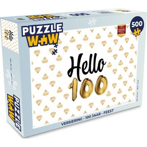 Puzzel Versiering - 100 Jaar - Feest - Legpuzzel - Puzzel 500 stukjes